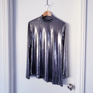 SALE Party Metallic Asymmetrical Long Sleeve